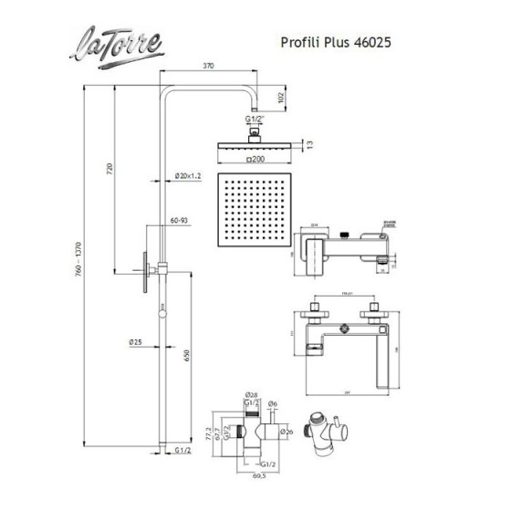 LA TORRE PROFILI PLUS 46025-100